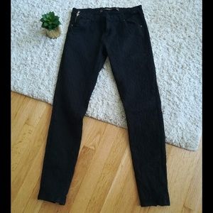 Leara Black Jeans with Side Zips